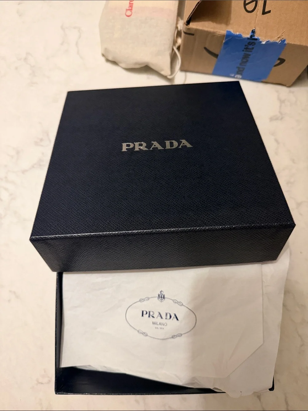 Prada wide black crystal headband